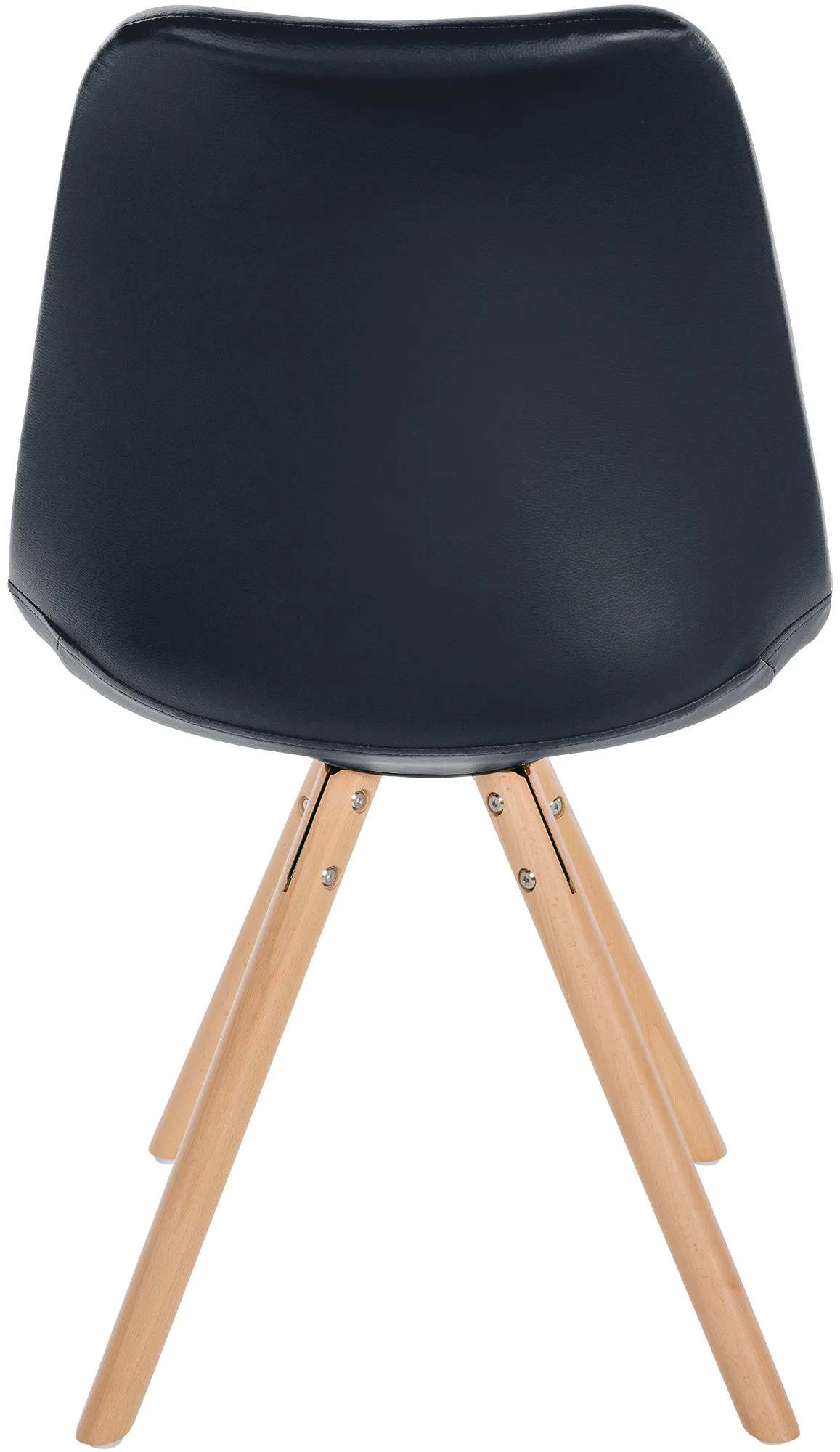 Besucherstuhl Sofia 81x48x54 cm schwarz Kunstleder