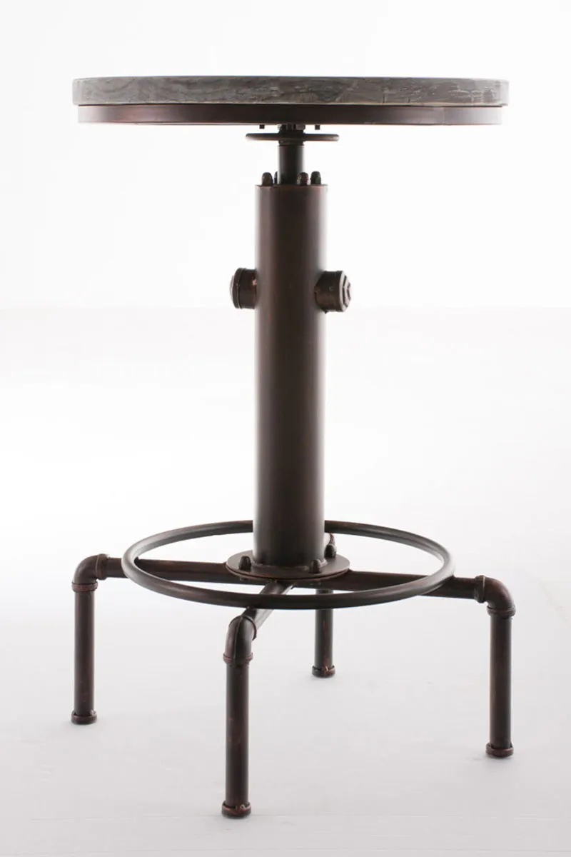 Stehtisch Lumos 79-100x39x39 cm Bronze Vollholz