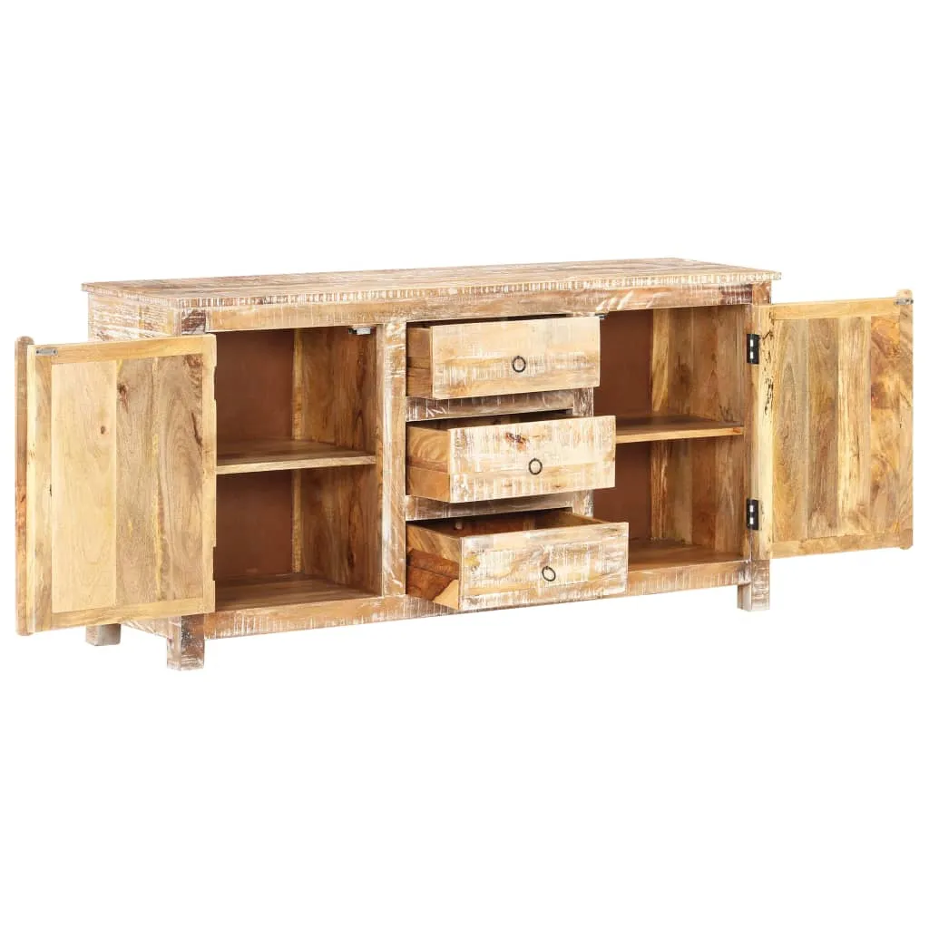 Sideboard 151x40x75 cm Raues Akazienholz