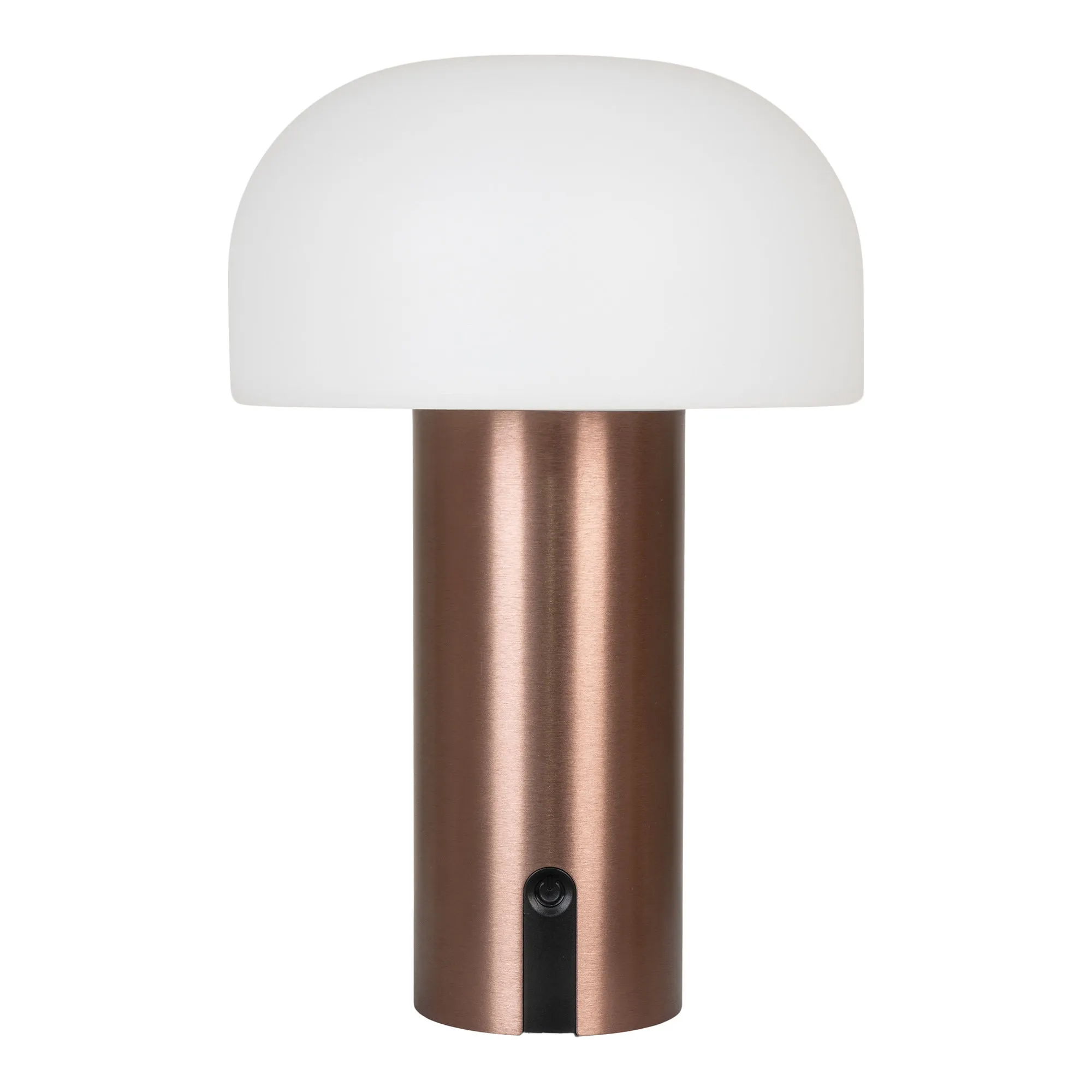 tinkaro Soham LED Lampe wiederaufladbar 15 x 15 x 22 cm Weiß/Kupfer