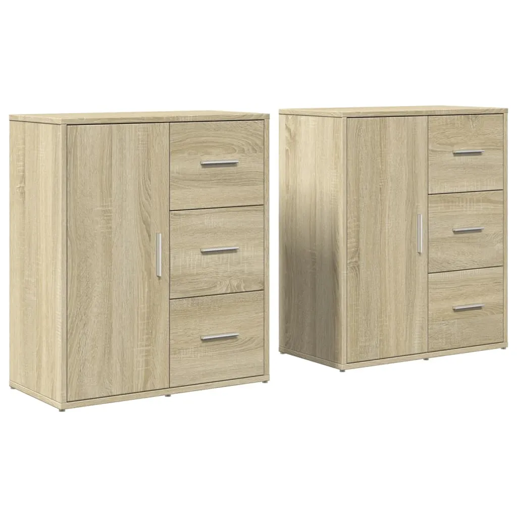 Robustes Sideboard 60 x 31 x 70 cm in Sonoma-Eiche