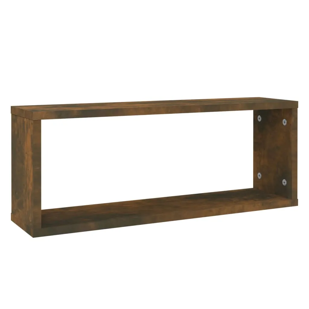 Würfelregal Räuchereiche 60 x 15 x 23 cm - 2er Set
