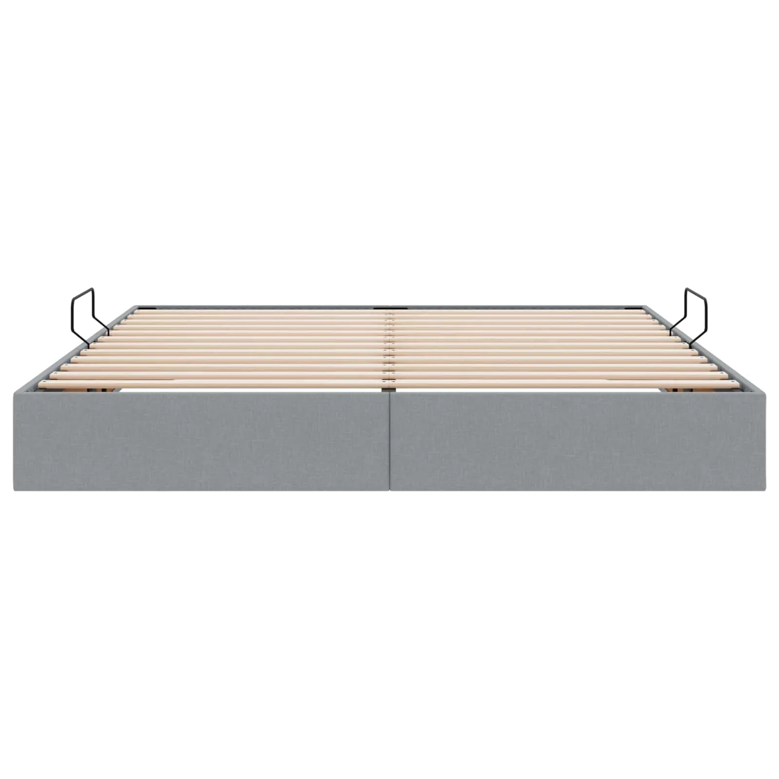 Ottoman Bettgestell 203 x 160 x 23,5 cm Hellgrau