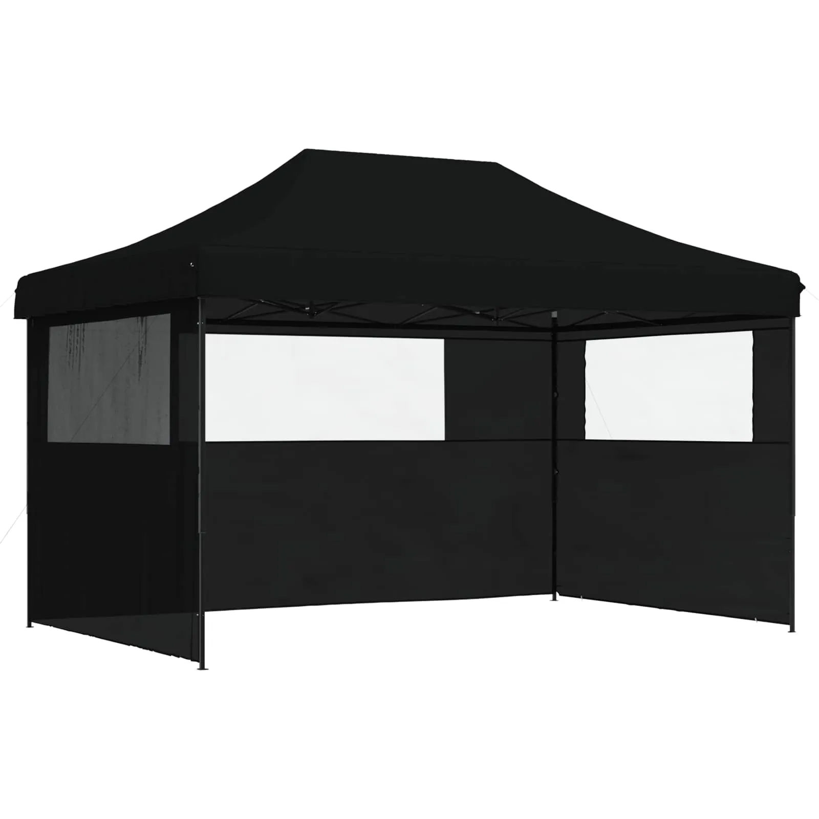 Faltbares Pop-up-Partyzelt 440x292x315 cm in Schwarz