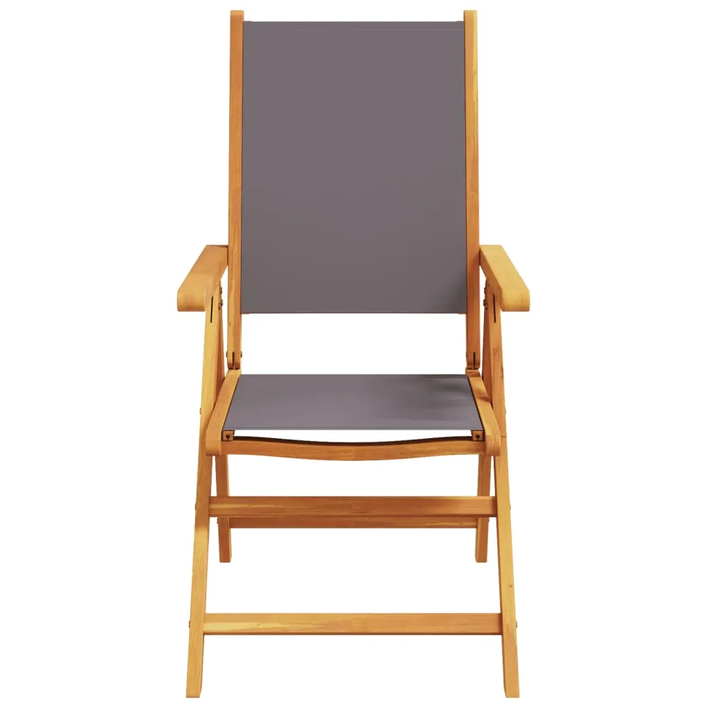 Verstellbarer Gartenstuhl 57 x 70 x 81-109 cm in Anthrazit