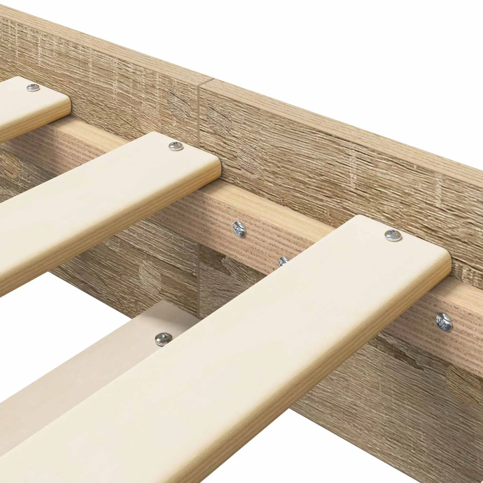 Bettgestell 203 x 83 x 26 cm Sonoma-Eiche