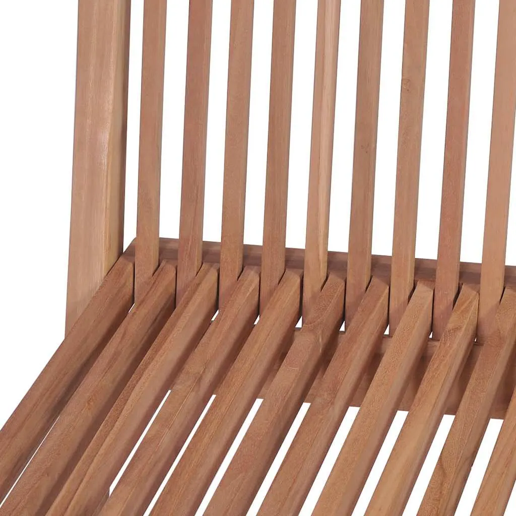 Klappstühle, 4er-Set, für Garten und Terrasse, Teakholz
