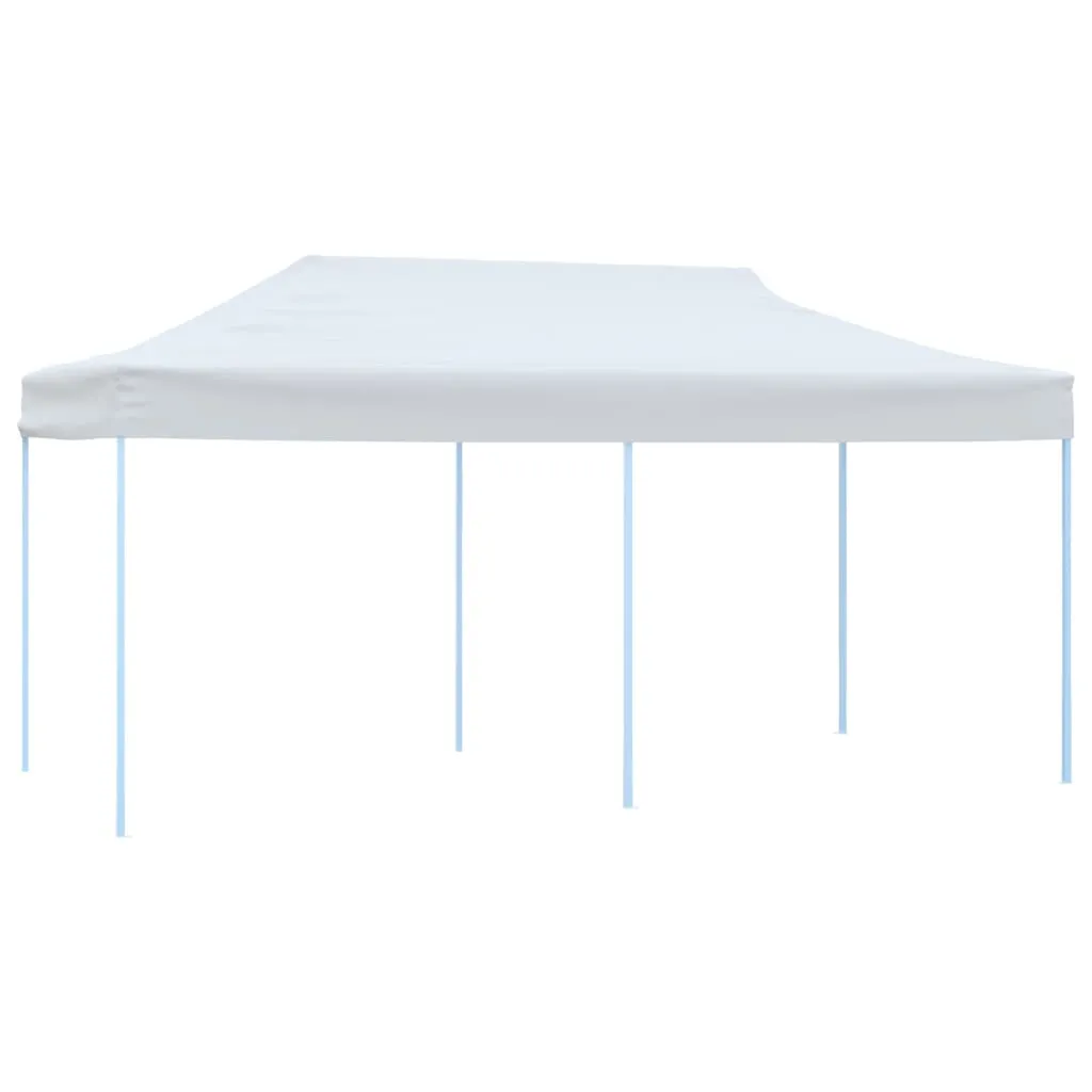 Faltbares Partyzelt 291x580x315 cm Weiß mit UV- und Wasserbeständigem Dach