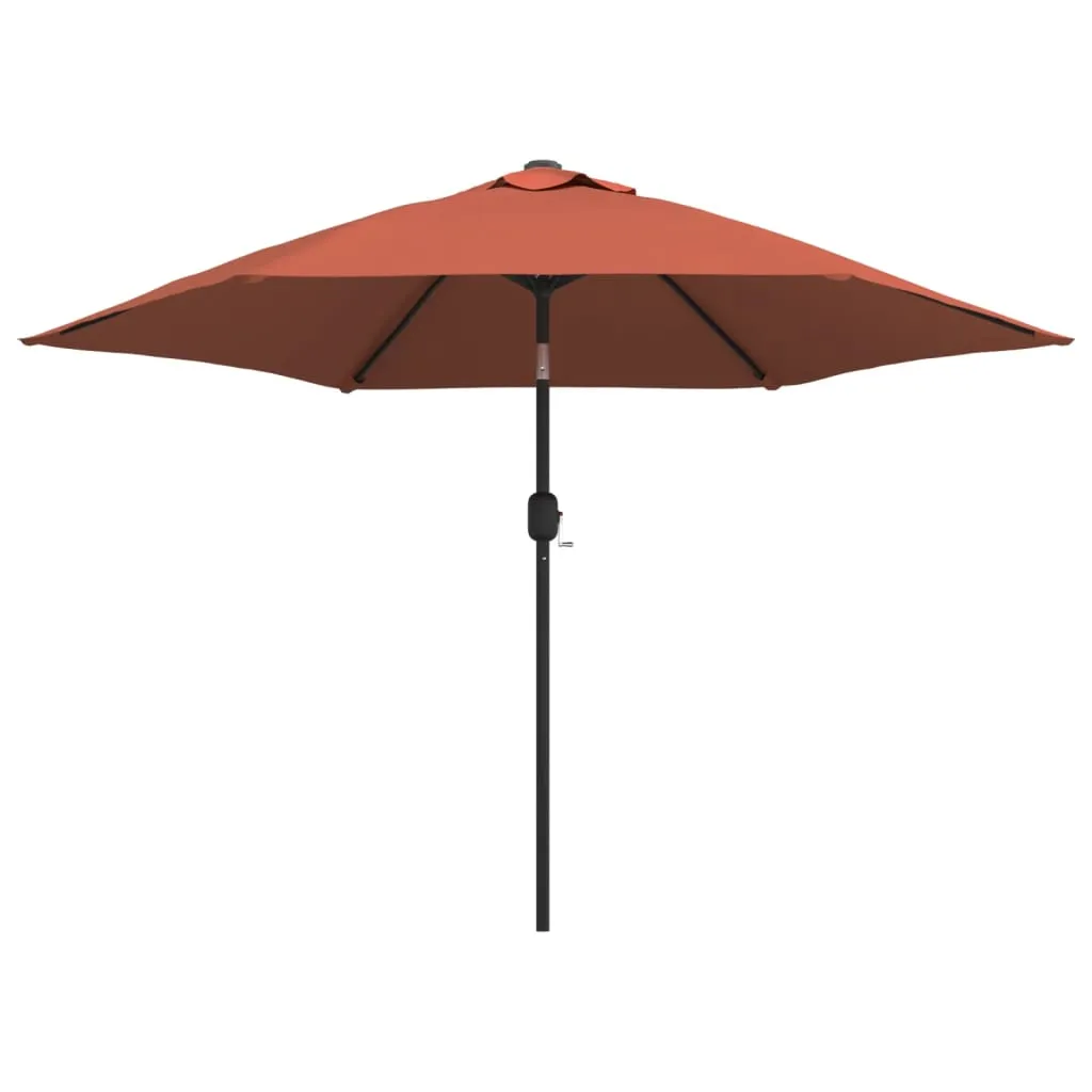 Eleganter Gartenschirm 300 x 222 cm in Terrakotta