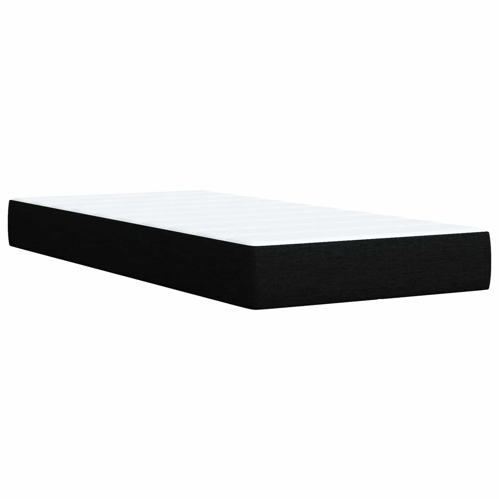 Ottomanbett mit Matratze 80x203x88 cm Schwarz