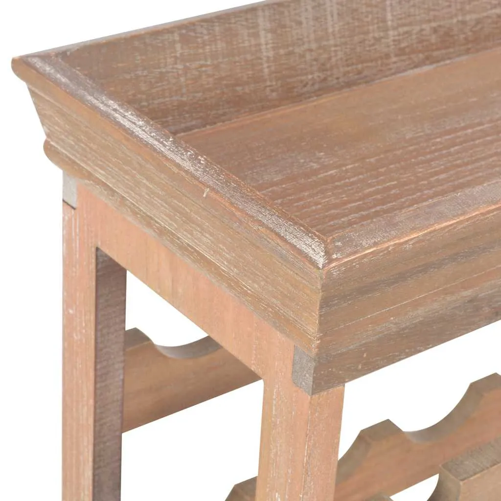 Offenes Weinregal 70 x 22,5 x 70,5 cm Braun aus MDF