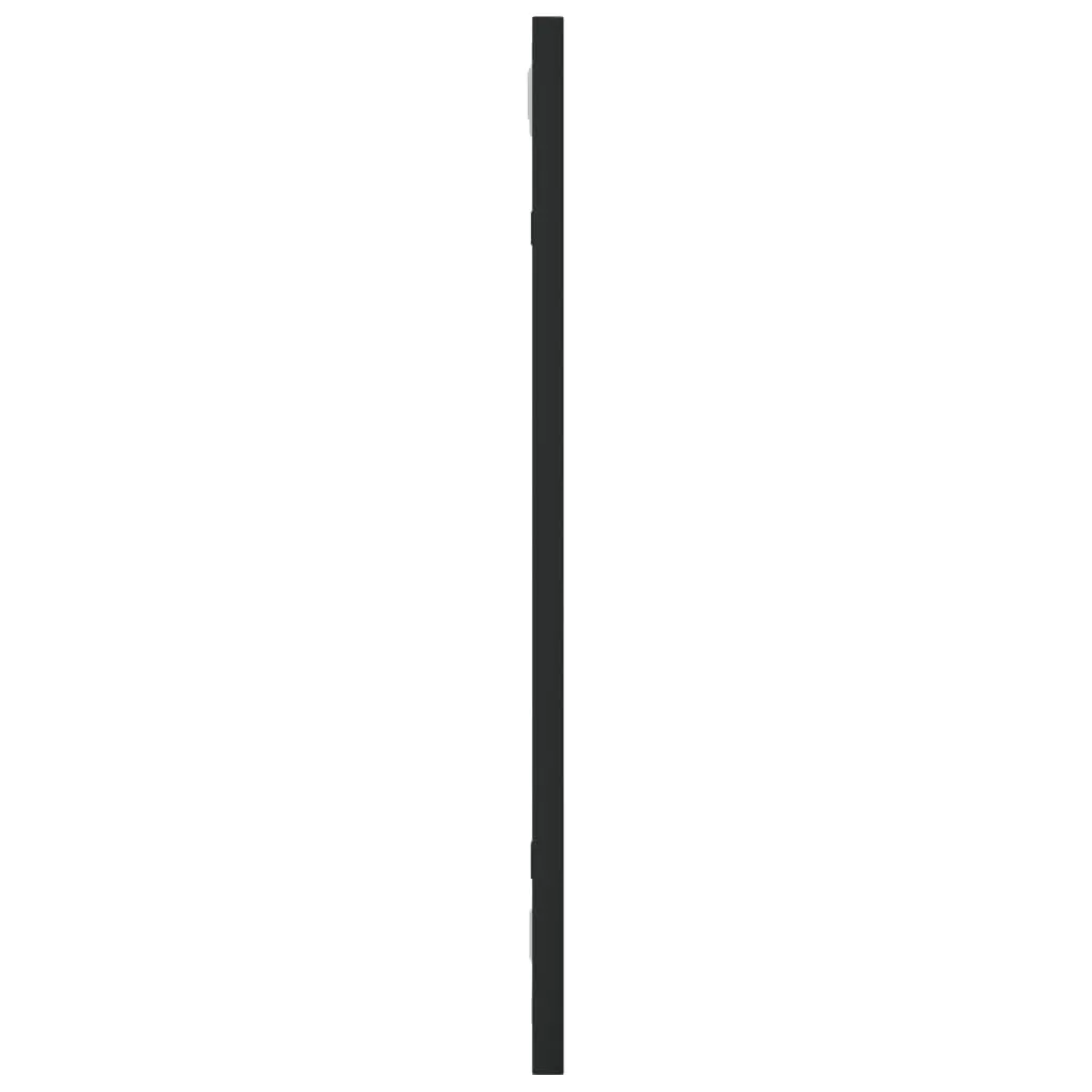 Wandspiegel Schwarz 20x50 cm Rechteckig Eisen