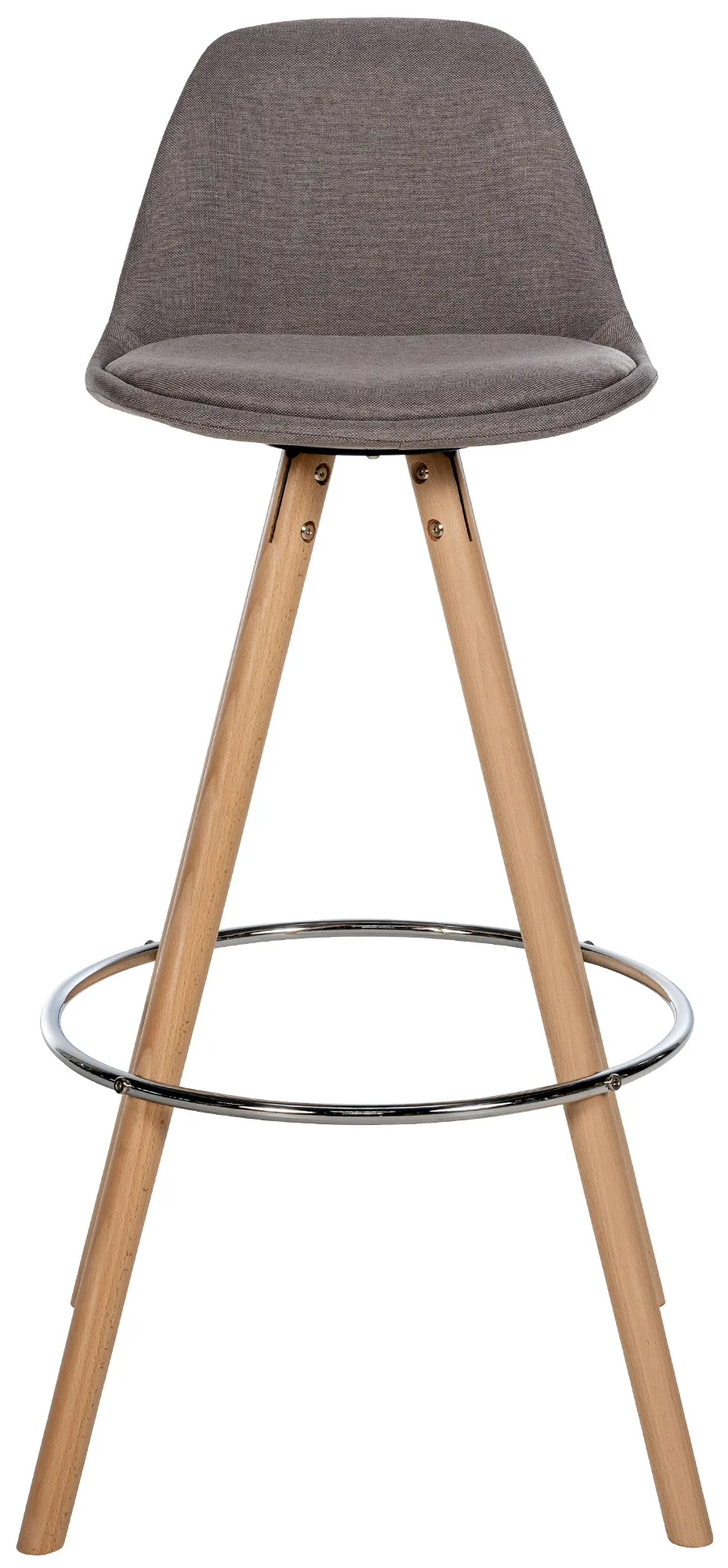 Barhocker Corbin Massivholz 99x38x44 cm taupe