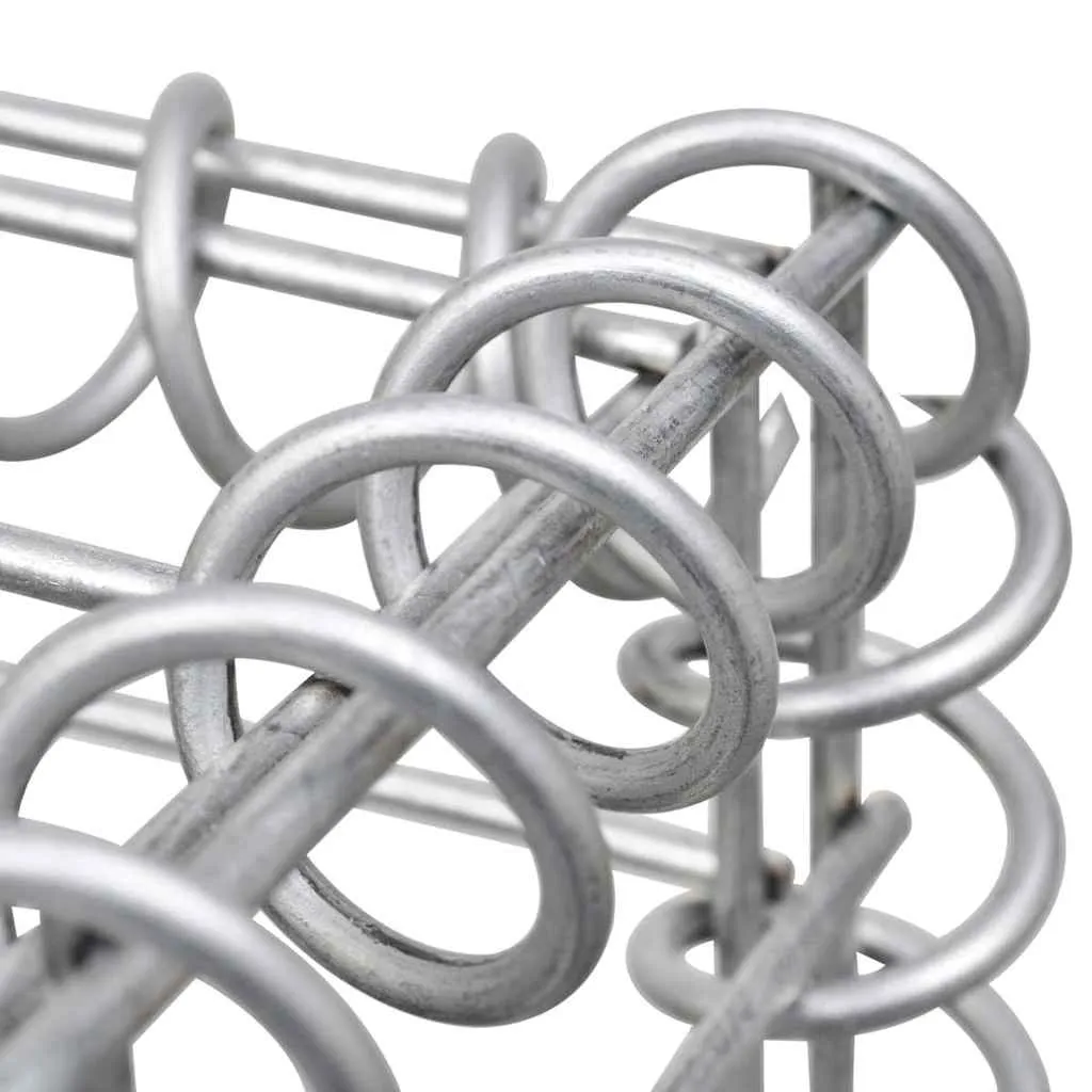 Gabionen-Hochbeet Stahl 270x90x100 cm