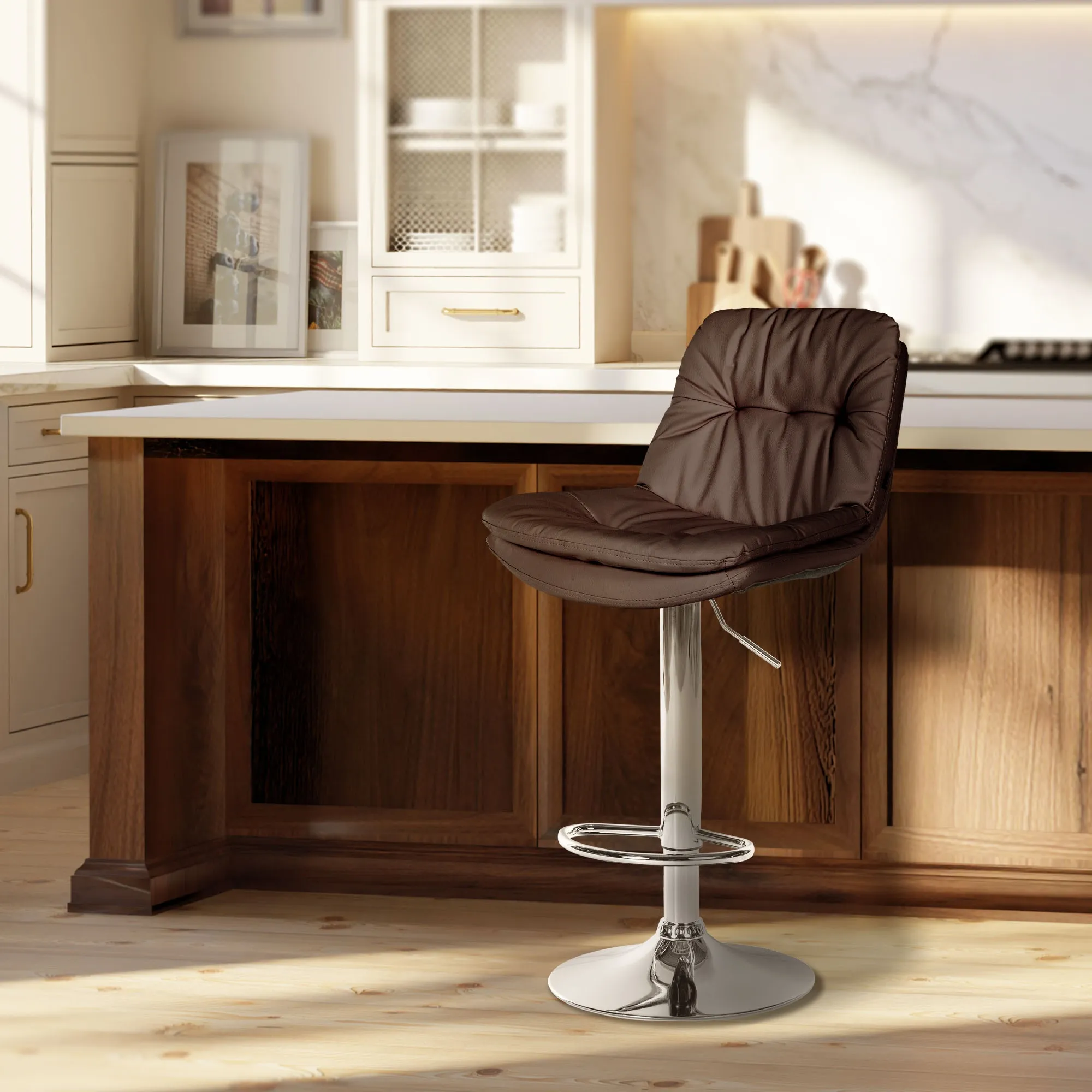 Barhocker Laurel 46x54x92-113 cm braun