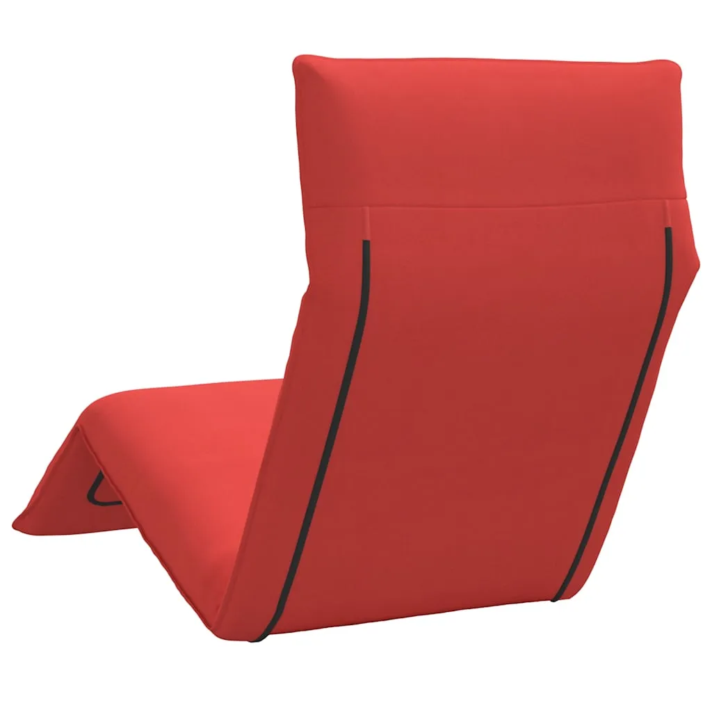 Klappbare Sonnenliege 175x54x8,5 cm Rot mit Oxford-Gewebe