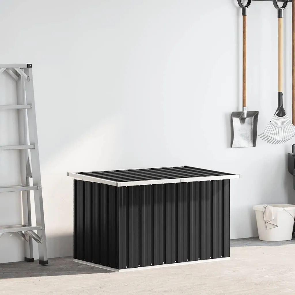 Aufbewahrungsbox Anthrazit 109x67x65 cm aus verzinktem Stahl