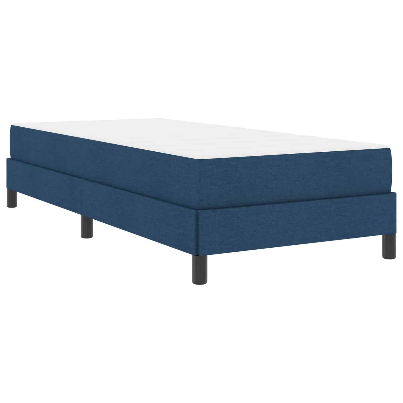 Boxspringbett Holzwerkstoff 80x200 cm Blau Matratze mittel