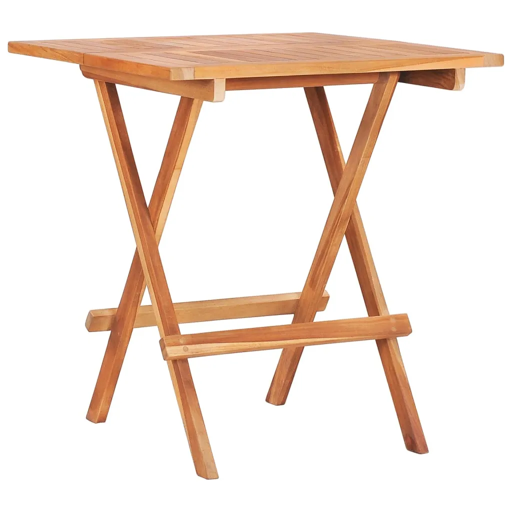Klappbarer Bistrotisch aus Naturholz 60x60x65 cm, natur