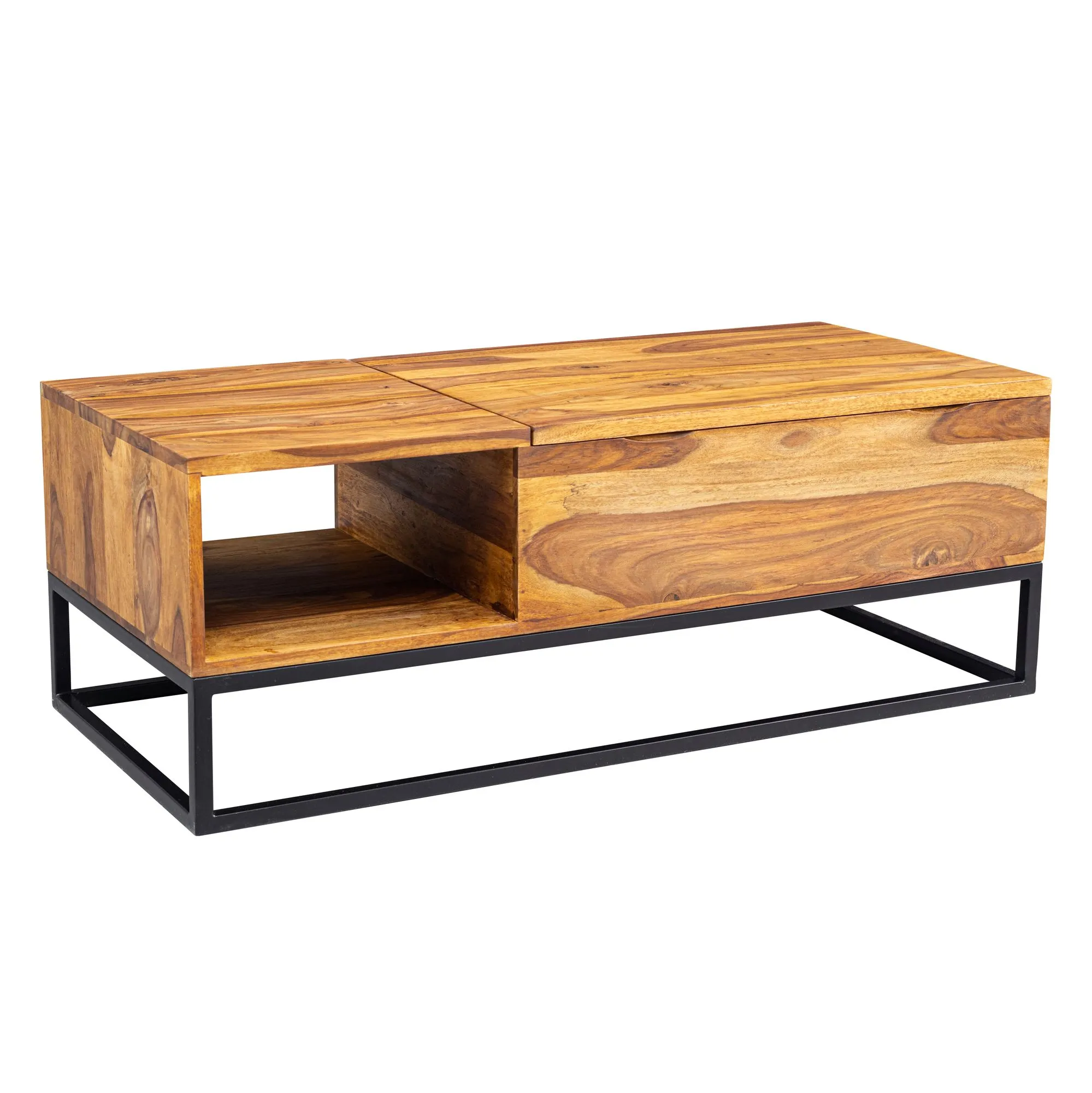 tinkaro Wohnzimmertisch rechteckig BIRSEN Sheesam Massiv-Holz Couchtisch Braun tinkaro Wohnzimmertisch rechteckig BIRSEN Sheesam Massiv-Holz Couchtisch Braun