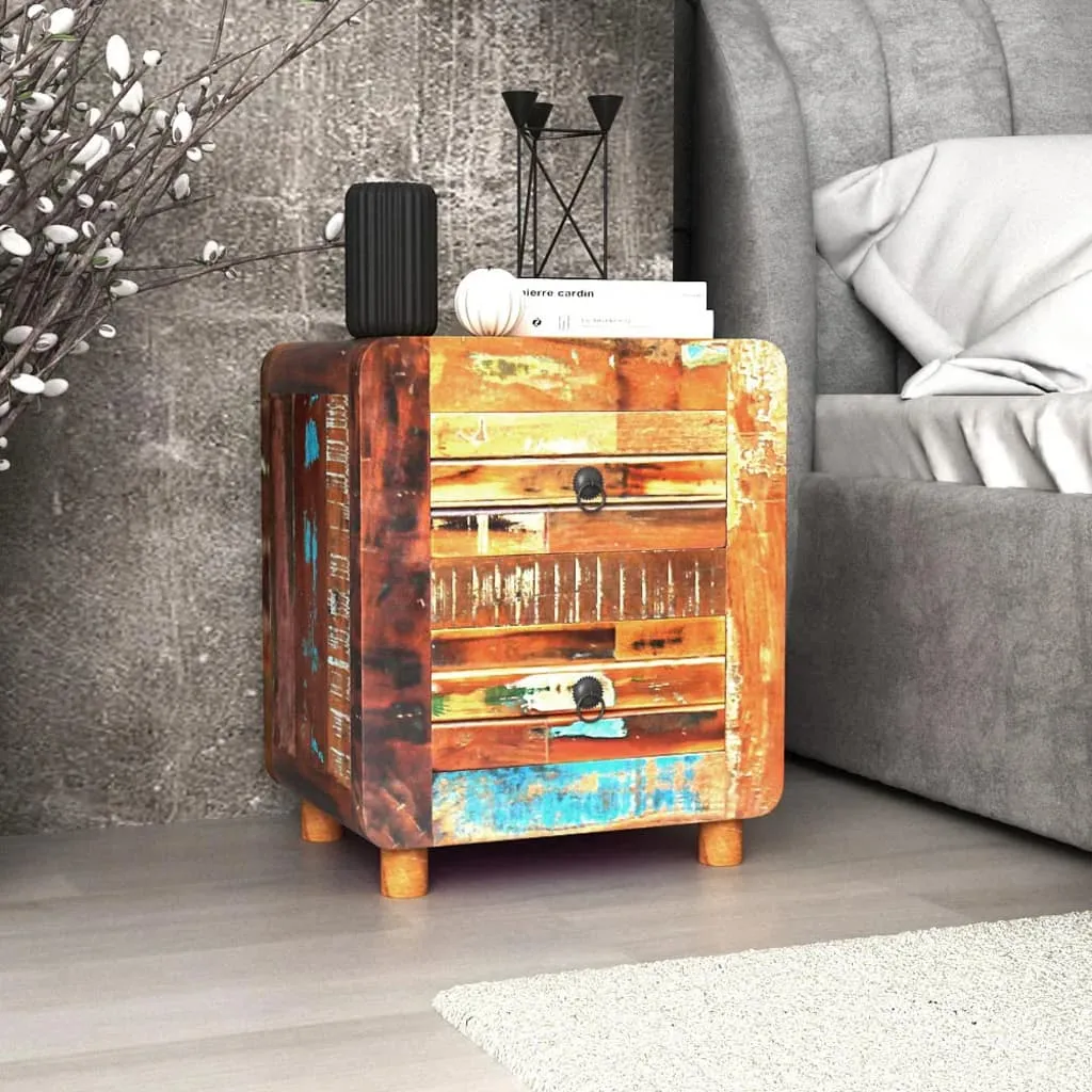 Antik-Stil Nachttisch aus Massivholz 43 x 33 x 51 cm