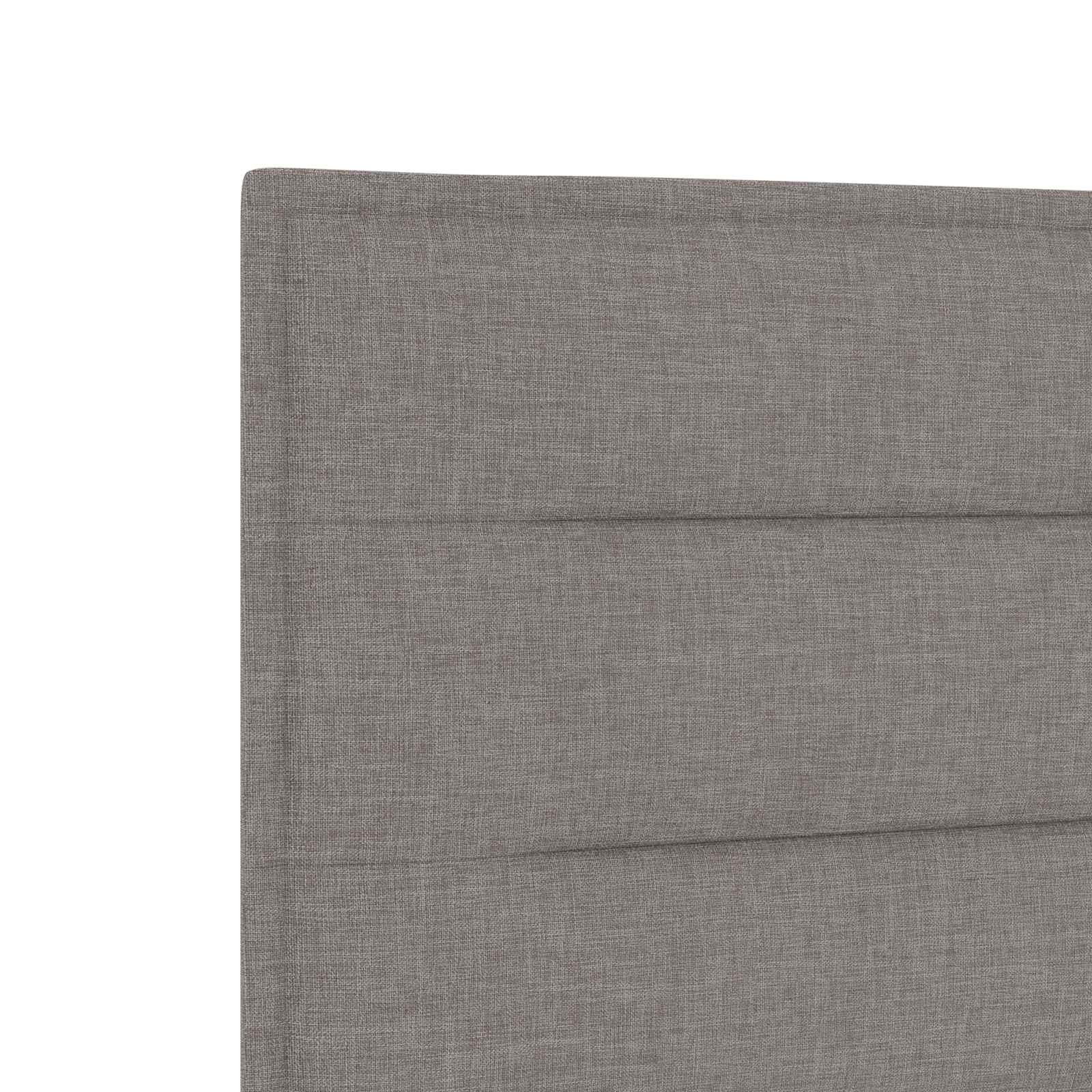 Boxspringbett 100x200 cm mit LED-Beleuchtung und Matratze Taupe
