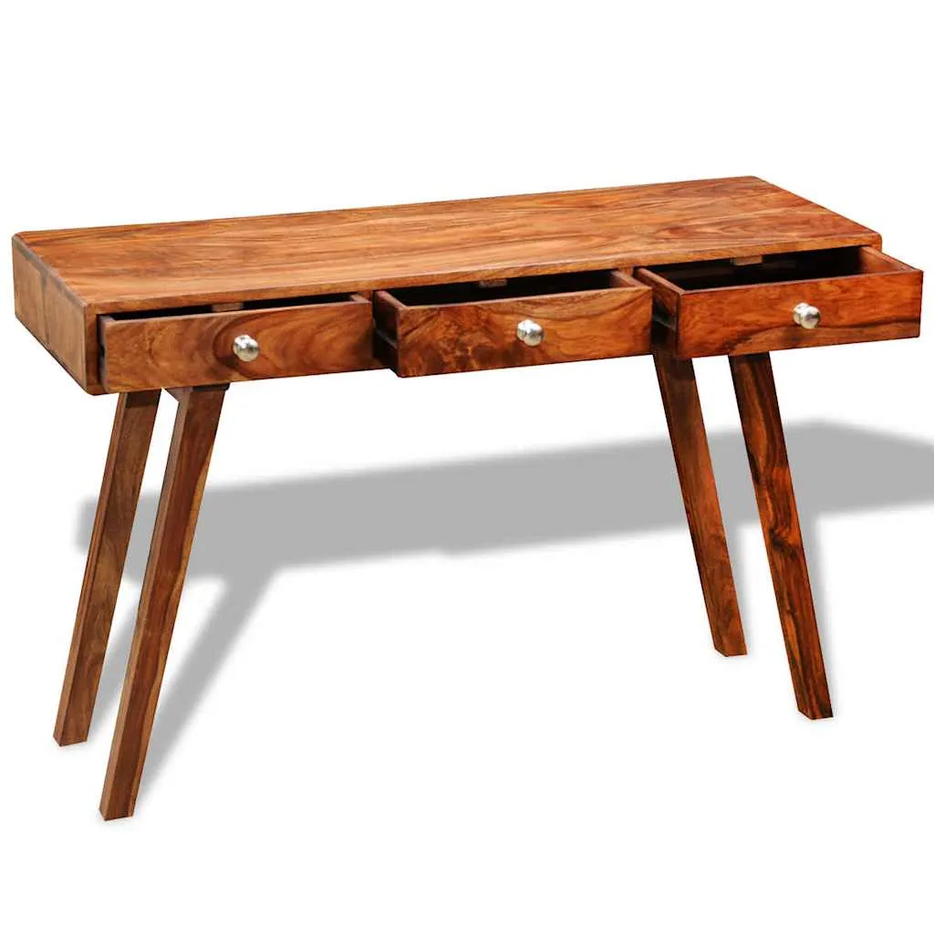 Sideboard aus Echtholz Braun 116 x 42 x 76 cm mit 3 Schubladen