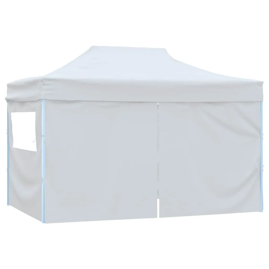 Faltbares Partyzelt 280x410x315 cm Weiß mit UV- und Wasserbeständigem Dach