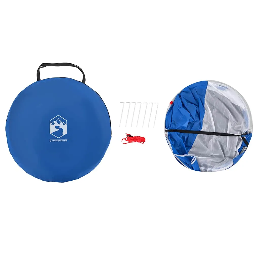Strandzelt Azurblau 225/190 x 158 x 115 cm für 2 Personen