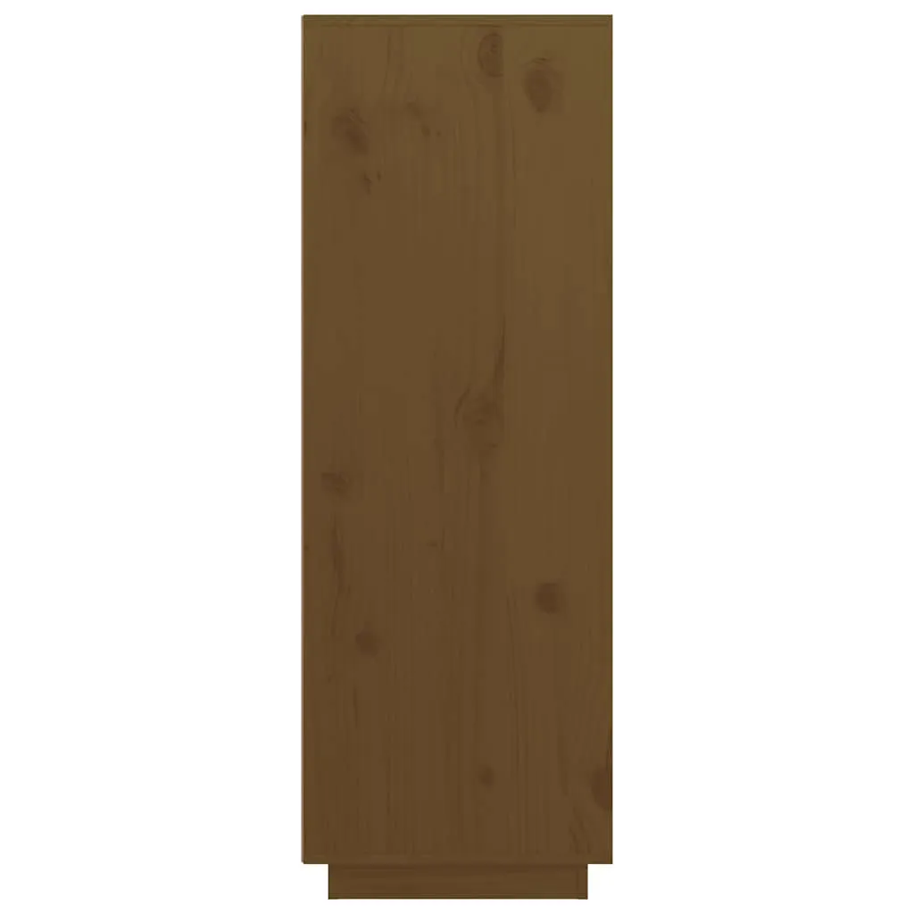 Highboard Honigbraun 89x40x116,5 cm Massivholz Kiefer