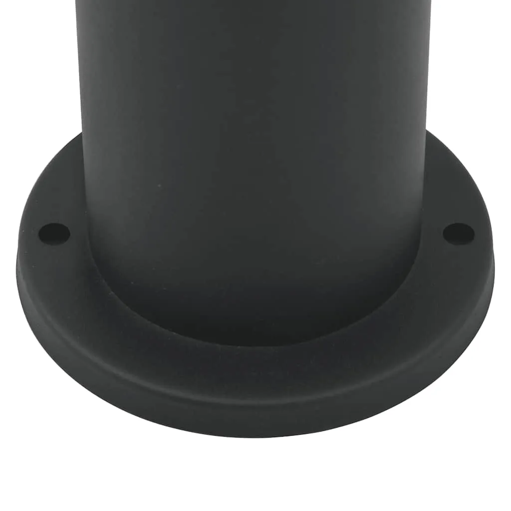Schwarze Edelstahl Pollerleuchte 11x50 cm mit Bewegungssensor IP44