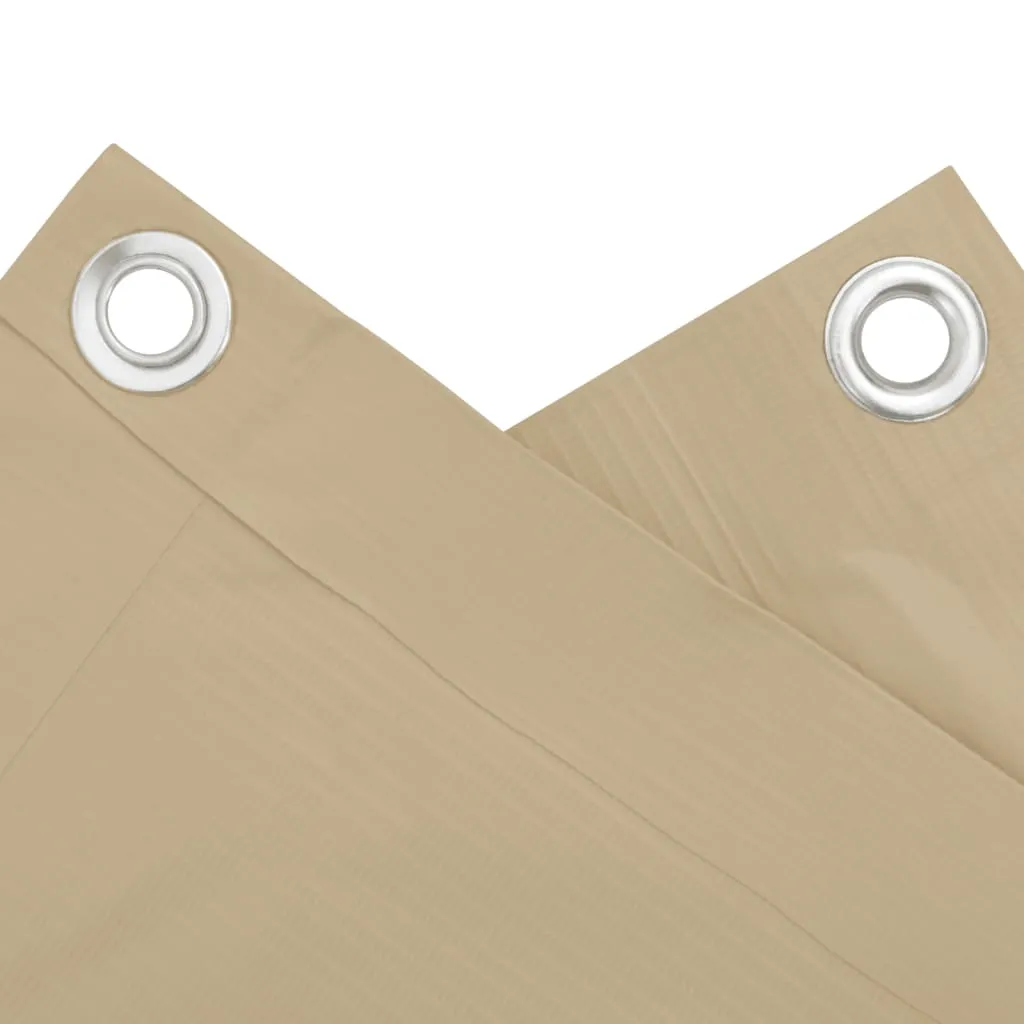 Wasserdichter Balkonsichtschutz 75 x 600 cm in Beige