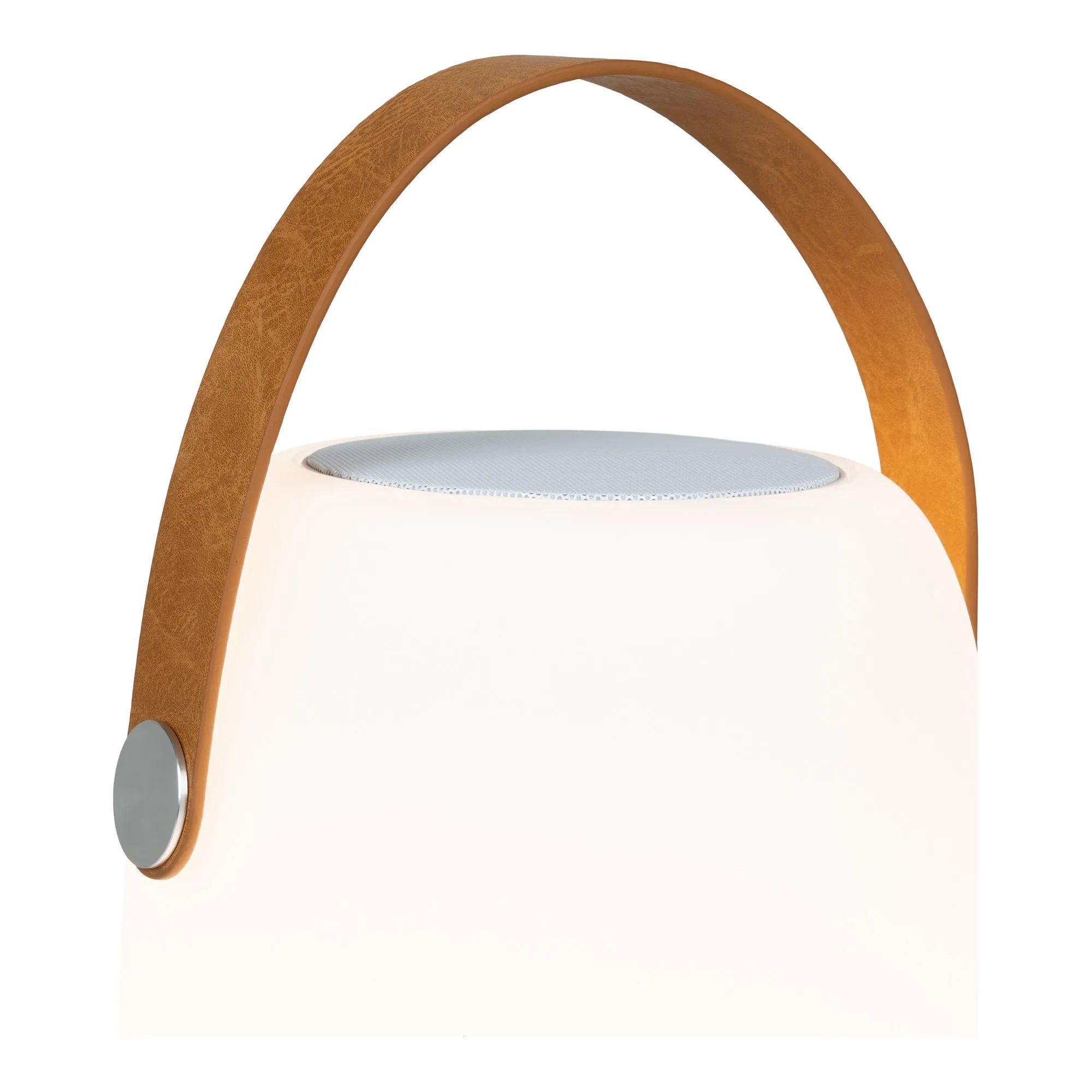 tinkaro Cardiff LED Lampe mit Bluetooth-Lautsprecher 18 x 18 x 21 cm Weiß