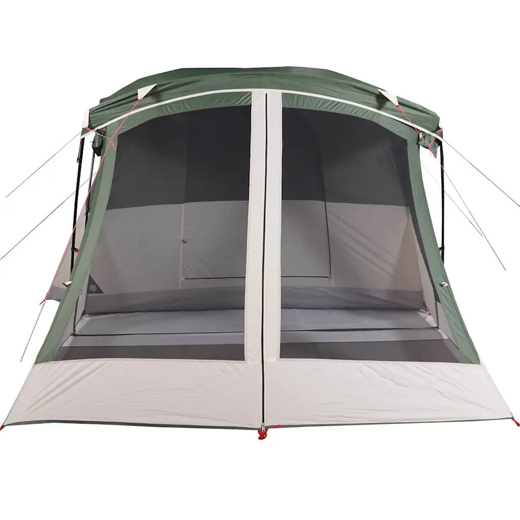 Campingzelt Grün 515x370x220 cm wasserdicht mit Vorzelt und Überzelt