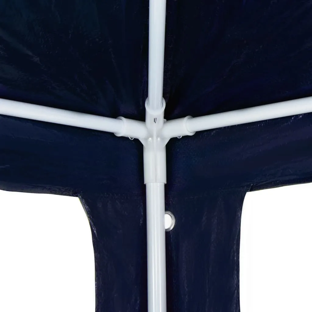 Partyzelt 3 x 6 x 2,55 m Blau mit PE-Dach und Stahl-Rahmen