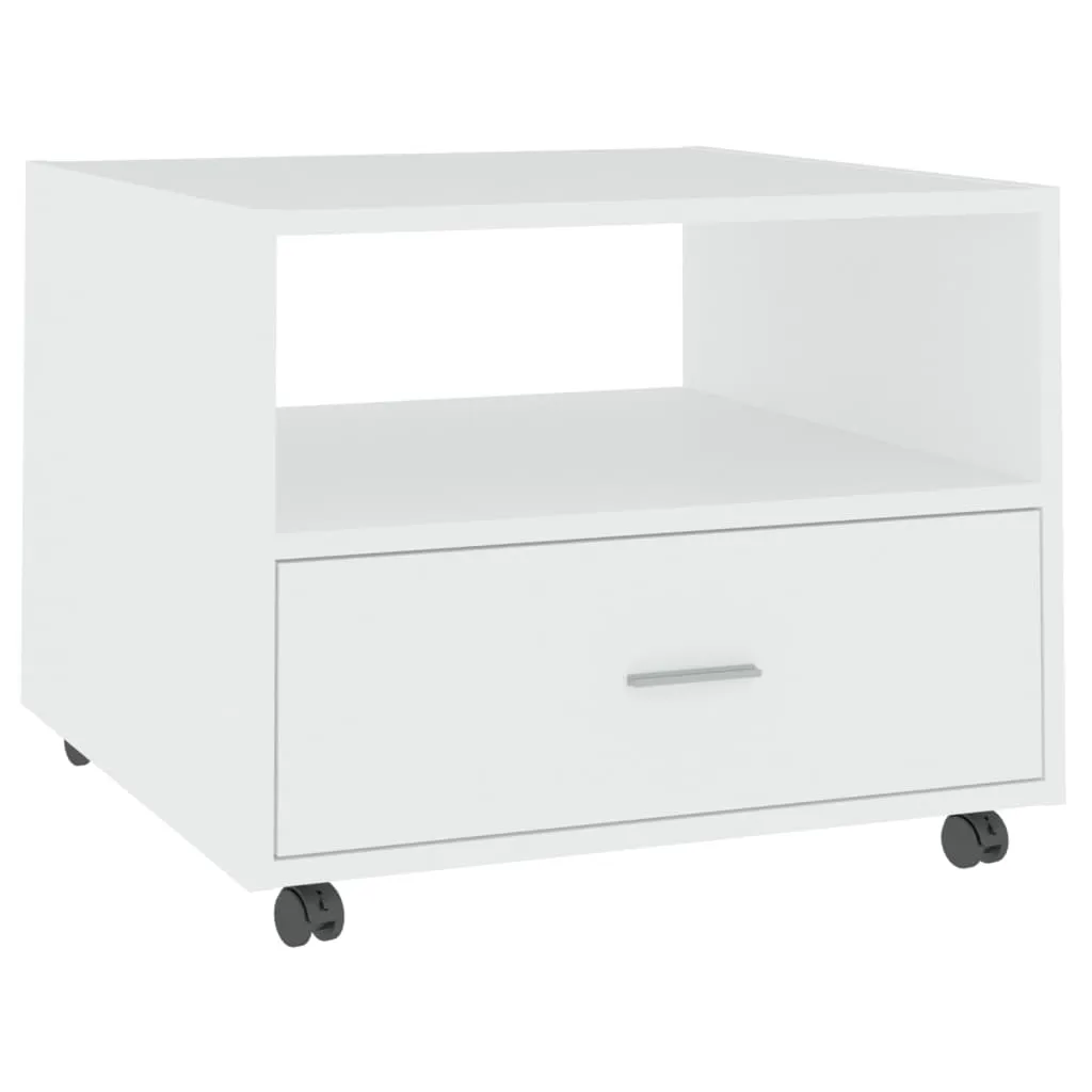 Couchtisch Weiß 55x55x40 cm Holzwerkstoff