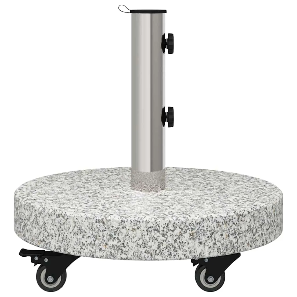 Sonnenschirmständer 29,8kg Grau Granit und Edelstahl Rund