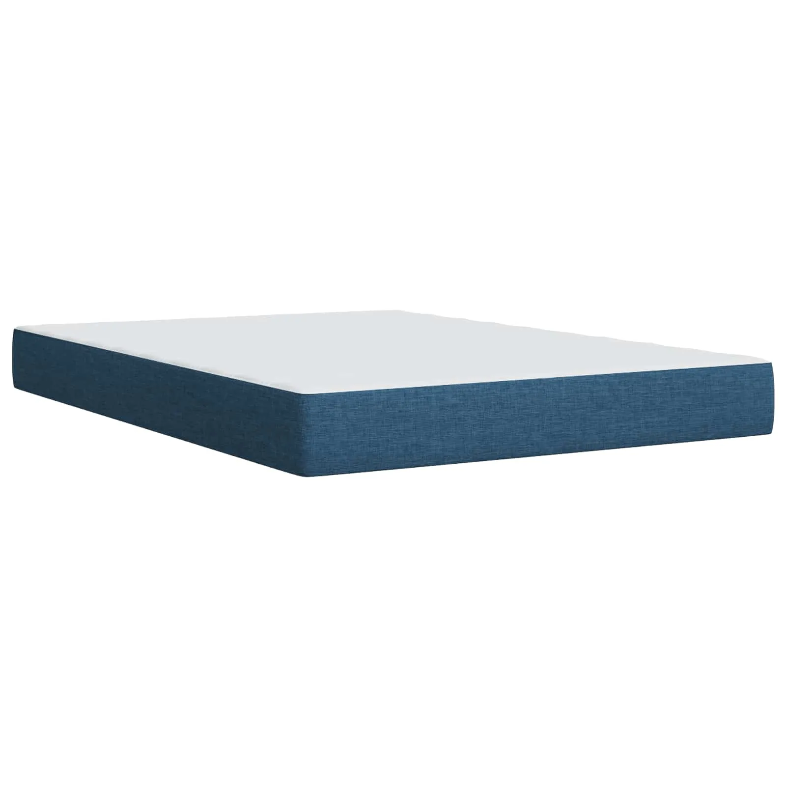 Boxspringbett 140x200 cm mit Matratze, Blau, Holzwerkstoff