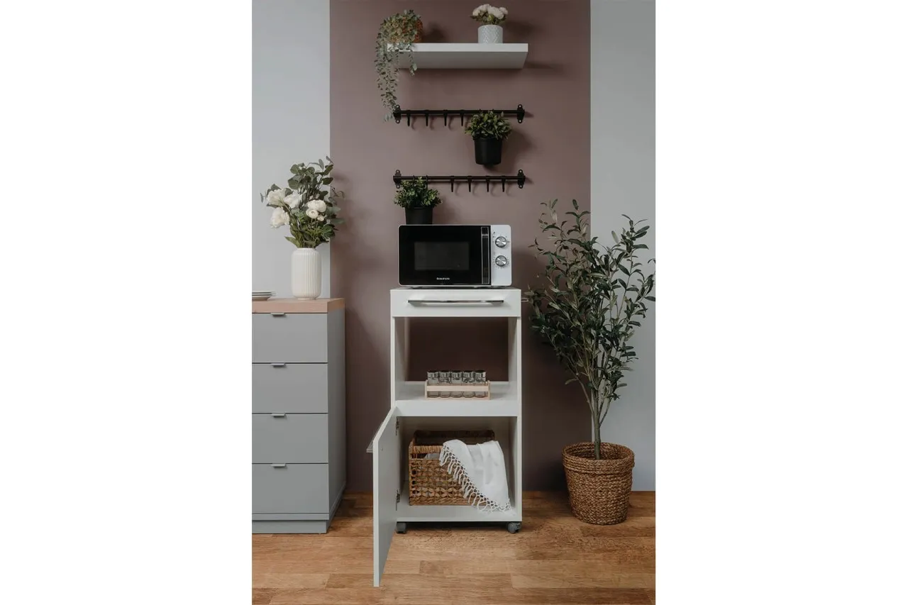 finori Rollcontainer Palma 50x95,5 cm weiß Schubladenschrank