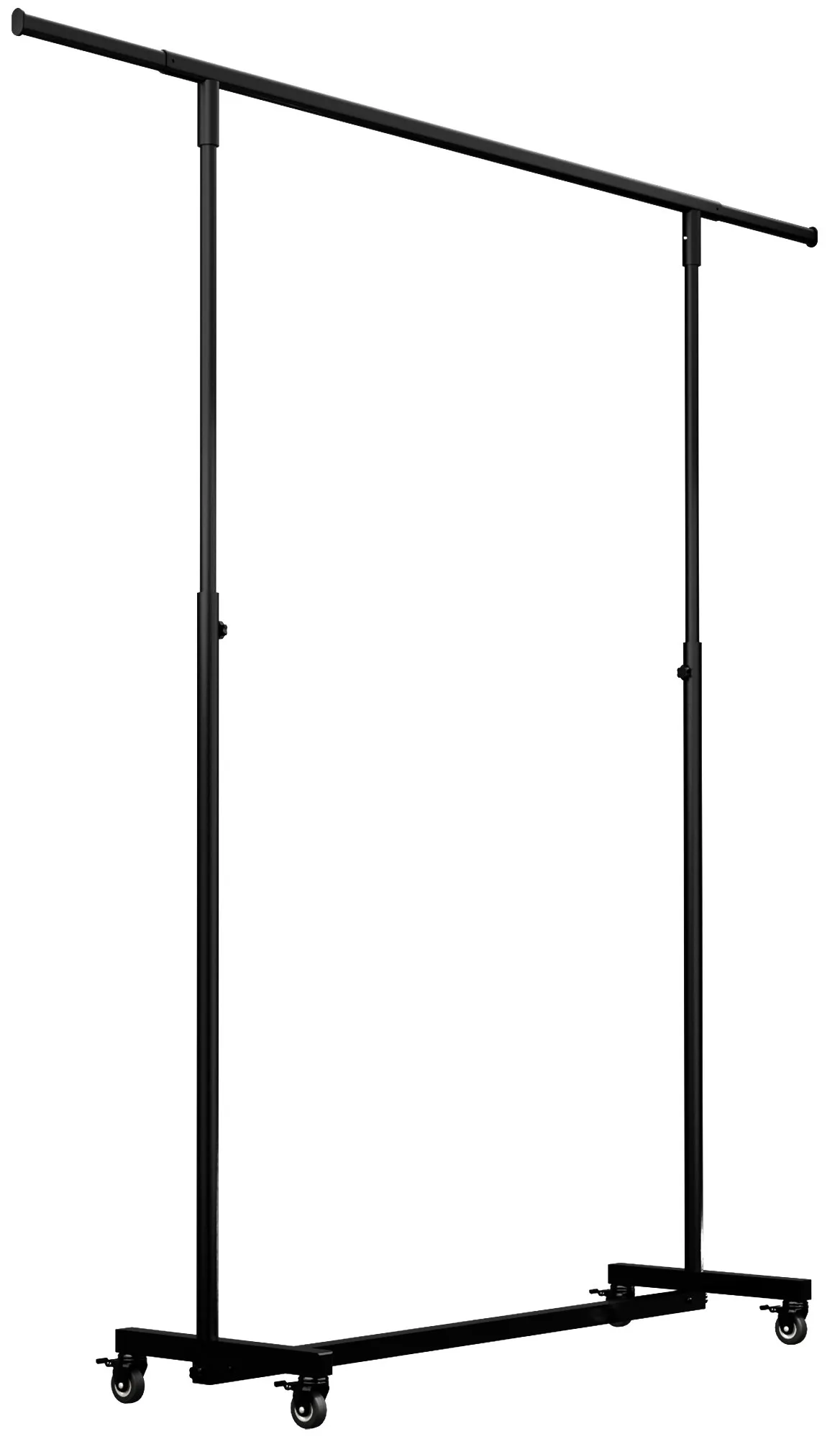 Kleiderständer Soran 120x50x190 cm schwarz