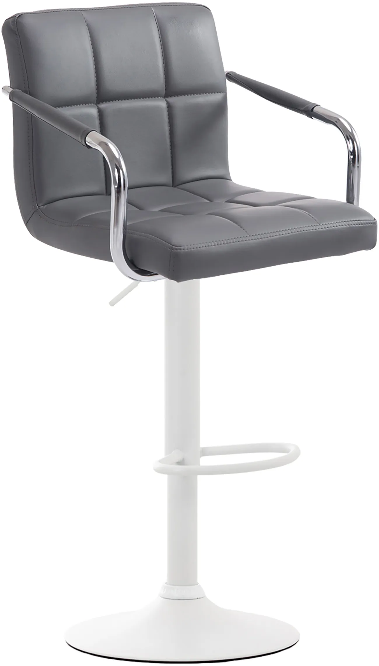Barhocker Lucy V2 91-112x54x46 cm grau