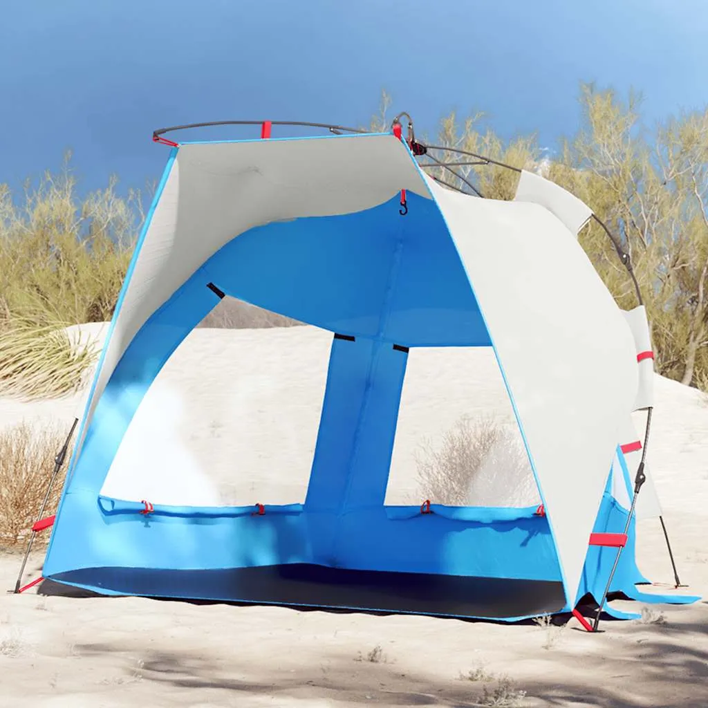 Strandzelt Azurblau 200 x 128 x 146 cm für 2 Personen