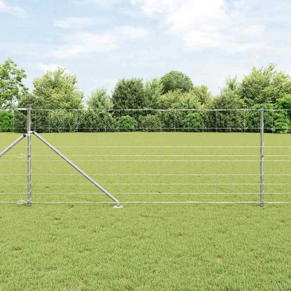 Außenzaunpfosten Stahl galvanisiert 2500 x 100 cm modern rechteckig