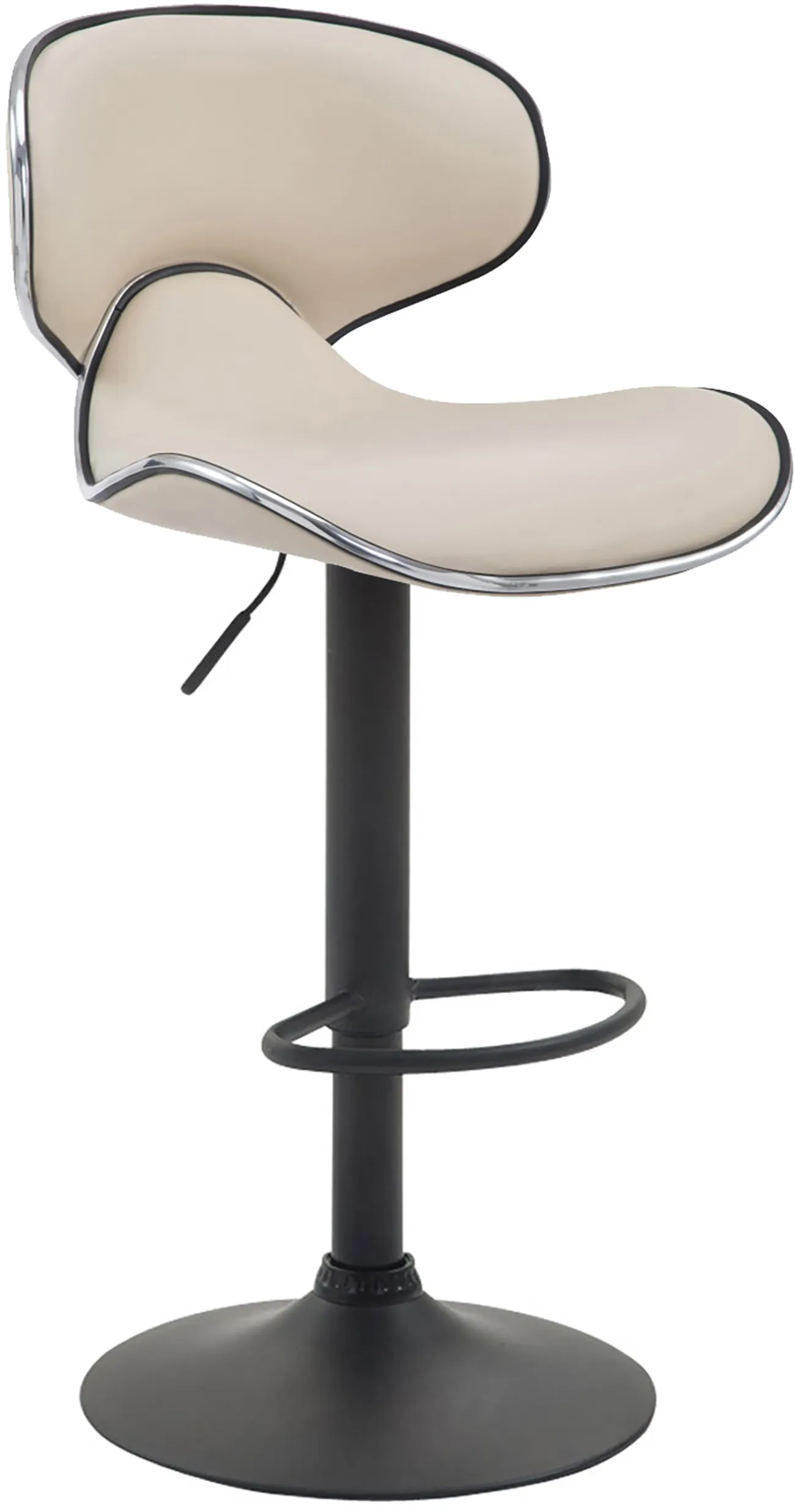 2er Set Barhocker Las Vegas 88-108x46x49 cm creme