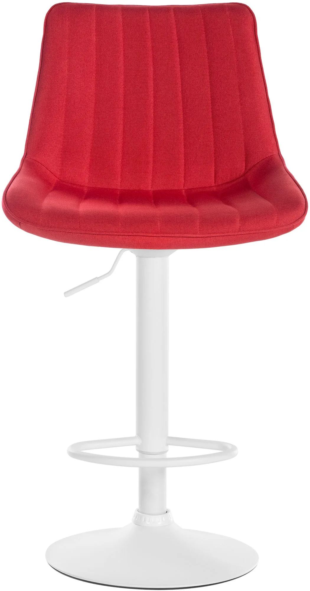 Barhocker Set Toni Stoff 91-112x49,5x50 cm Rot