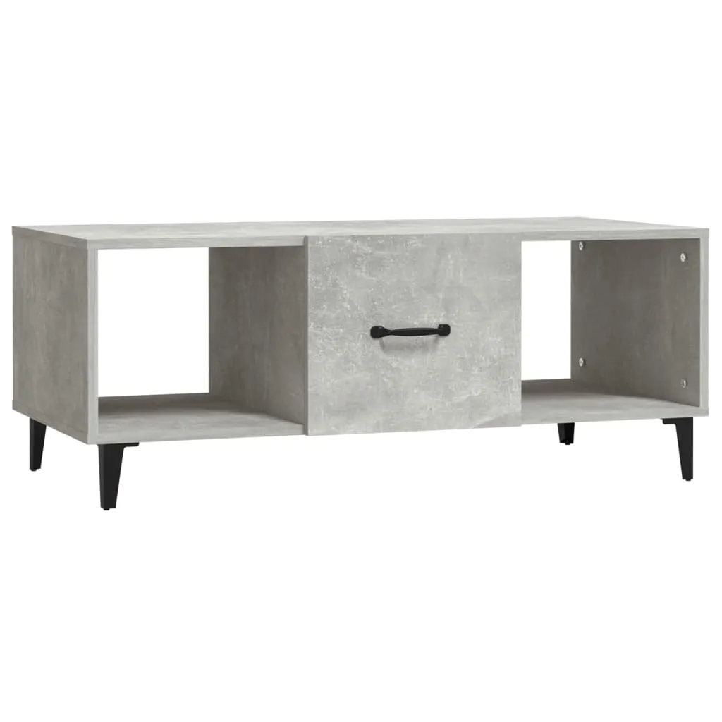 Couchtisch Betongrau 102x50x40 cm Holzwerkstoff Couchtisch Betongrau 102x50x40 cm Holzwerkstoff