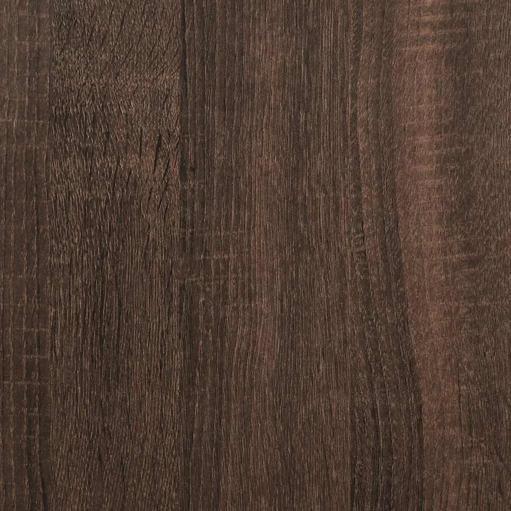 Klassisches Highboard 40 x 42,5 x 124 cm Braun Massivholz-Optik