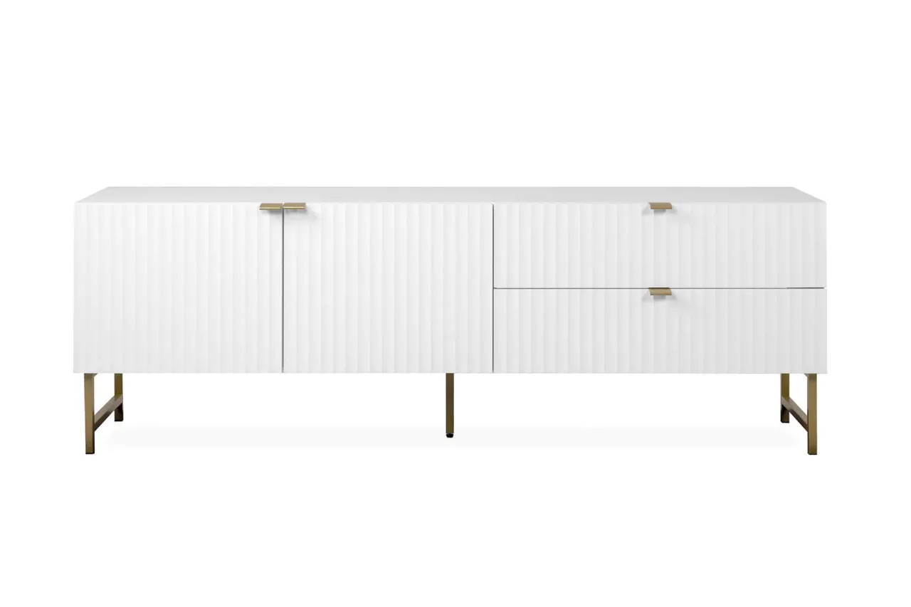 finori Lowboard Edinburgh weiß 179cm Sidebard Wohnzimmerkommode