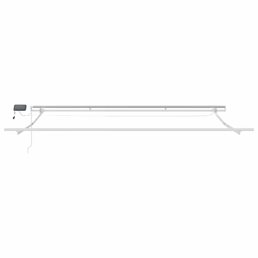Moderner einziehbarer Markisenrahmen Aluminium 500x350x165 cm Weiß