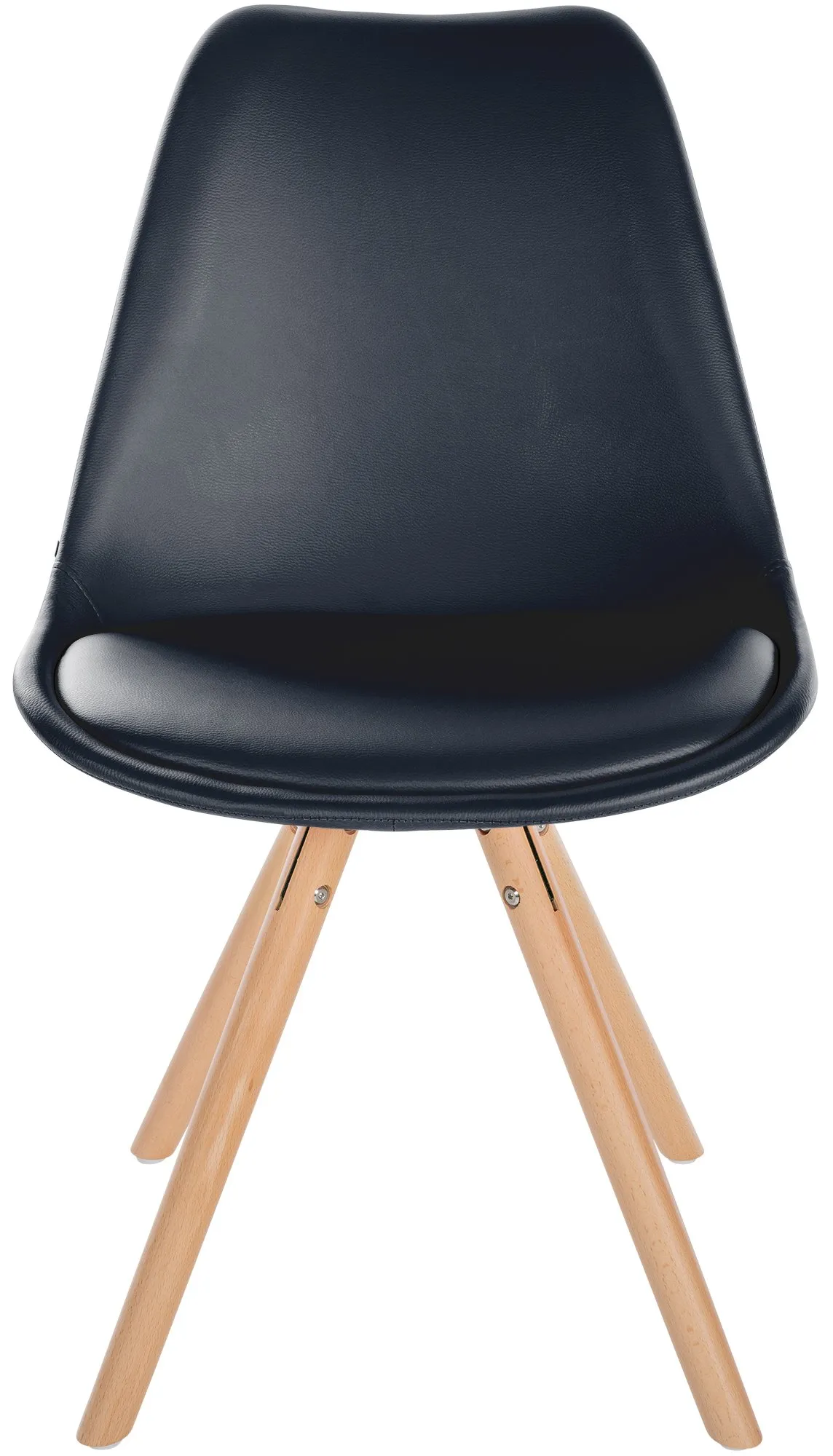 Besucherstuhl Sofia 81x48x54 cm schwarz Kunstleder